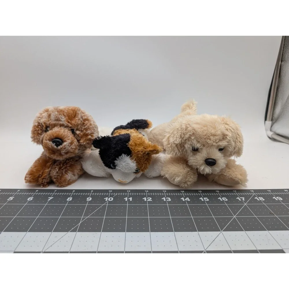 Aurora Cat Dog Puppy Plush Lot Brown‎ Tan Calico 6 Inch Stuffed Animal Toy